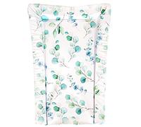 Obaby Changing Mat, Eucalyptus Print, Leaf Green, 76 x 46 x 4 cm