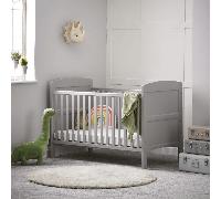 Obaby Grace Cot Bed- Warm Grey
