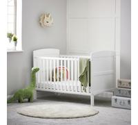 Obaby Grace Cot Bed with Mattress - White