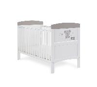 Obaby Grace Inspire Cot Bed - Hello World Koala - Grey