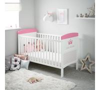 Obaby Grace Inspire Cot Bed - Little Princess | Converts to Junior Bed, 3 Mattress Positions, Teething Rails