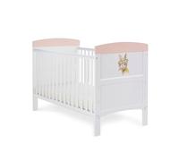 Obaby Grace Inspire Cot Bed - Water Colour Rabbit Pink