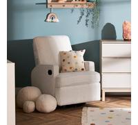 Obaby Madison Swivel Glider Recliner Chair Boucle Ivory