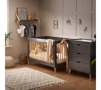 Obaby Maya 2 Piece Room Set - Slate with Natural