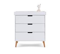Obaby Maya Changing Unit - White - Nursery Storage with Drawers & Cupboard