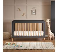 Obaby Maya Cot Bed - Slate with Natural