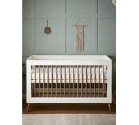 Obaby Maya Cot Bed - White with Natural