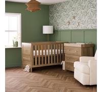 OBaby Nika 2 Piece Nursery Set - Oak