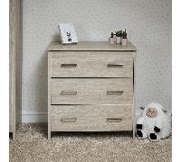 OBaby Nika Changing Unit Grey Wash and White, White