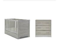 Obaby Nika Mini 2 Piece Room Set & Underdrawer - Grey Wash
