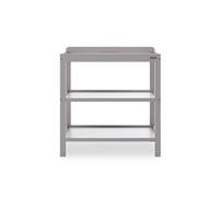Obaby Open Changing Unit, Warm Grey Nursery Changing Station with Open Storage Shelves for Nappies, Wipes and Baby Essentials