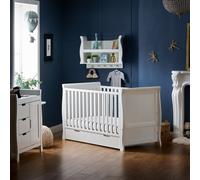 Obaby Stamford Classic Sleigh 2 Piece Nursery Set - White