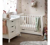 Obaby Stamford Mini Sleigh 2 Piece Nursery Set - White