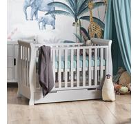 Obaby Stamford Mini Sleigh Cot Bed Warm, Grey