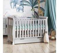 Obaby Stamford Mini Sleigh Cot Bed - Warm Grey