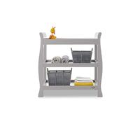 Obaby Stamford Open Changing Unit - Warm Grey - Nursery Storage & Baby Changing Station