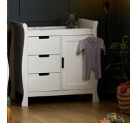 Obaby Stamford Sleigh Closed Changing Unit - White, White