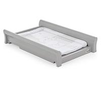 Obaby Stamford Sleigh Cot Top Changer - Warm Grey, Grey