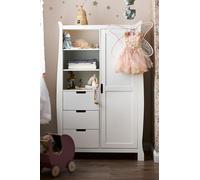 Obaby Stamford Sleigh Double Wardrobe - White