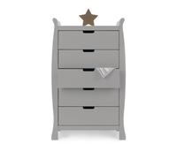 Obaby Stamford Sleigh Tall Chest of Drawers - Warm Grey