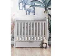 Obaby Stamford Space Saver Cot - Warm Grey 100 x 50cm Grey