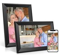 Obafepd - 10.1 inch WiFi Touch Digital Photo Frame, 16GB HD IPS Digital Photo Frame, Smart Electronic Frame, Phone Photo Frames, Photos & Videos, Grandparents, Christmas,