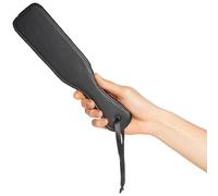 Obaie Spanking Paddle - Soft Faux Leather Spanker - BDSM Paddle Sex Whip - Black Riding Crop Whip Made from PU Leather - Ideal for Spanking Paddle Sub and Adults - Whips & Crops for The Bedroom