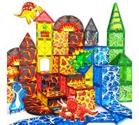 obakaer Magnetic Tiles Dinosaur Toys Magnet Tiles for Kids Ages 3-5 4-8 5-7