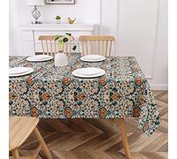 Obal William Morris Tablecloth Original Design Tablecloth Water Resistant Rectangular Table cloth Kitchen Dinning Decoration Table Cover Washable, 180cm x 140cm (Little Chintz)