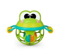 Oball Jingle & Shake Pal by Bright Starts, Easy-Grasp Baby Rattle with Chime Ball, Bead Chasers, Easy to Hold Handles, Frog Character, Unisex, Newborn & Up