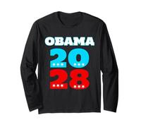 Obama 2028 Presidential Election Democrat POTUS 3rd Term Long Sleeve T-Shirt
