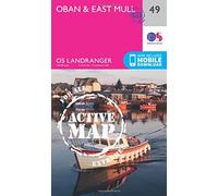 Landranger Active 49 Oban & East Mull Map With Digital Version - Pink, Pink One Size