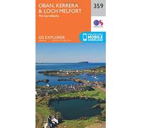 Oban, Kerrera and Loch Melfort: (OS Explorer Map 359 September 2015 ed)