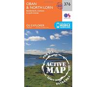 Oban & North Lorn Map | Weatherproof | Benderloch, Lismore & Loch Creran | Ordnance Survey | OS Explorer Active Map 376 | Scotland | Walks | Hiking | Maps | Adventure