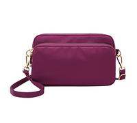 OBASDFD 2026 Women's New Nylon Fashion Portable One Shoulder Drawstring Small Crossbody Bag For Men(Purple)
