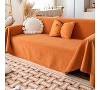 OBASDFD 5-Layer Waterproof Furniture Protector Blanket, Non-Slip Pet Accident Shield(Orange,90cmx210cm)
