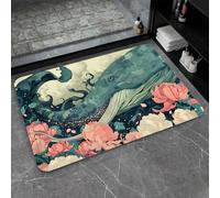 OBASDFD Diatomaceous Earth Bath Mat Non-Slip Super Absorbent Fast Drying Eco-Friendly Easy To Clean Bathroom Kitchen Door(#42,20x31In(50 * 80cm))