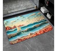 OBASDFD Diatomaceous Earth Bath Mat Non-Slip Super Absorbent Fast Drying Eco-Friendly Easy To Clean Bathroom Kitchen Door(#28,16x24In(40 * 60cm))