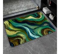 OBASDFD Diatomaceous Earth Bath Mat Non-Slip Super Absorbent Fast Drying Eco-Friendly Easy To Clean Bathroom Kitchen Door(#33,17x27.5In(43 * 70cm))