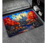 OBASDFD Diatomaceous Earth Bath Mat Non-Slip Super Absorbent Fast Drying Eco-Friendly Easy To Clean For Bathroom Kitchen Door(#33,16x24In(40 * 60cm))