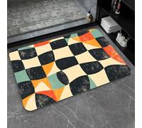 OBASDFD Diatomaceous Earth Bath Mat Non-Slip Super Absorbent Fast Drying Eco-Friendly Easy To Clean Bathroom Kitchen Door(#2,16x24In(40 * 60cm))