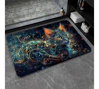 OBASDFD Diatomaceous Earth Bath Mat Non-Slip Super Absorbent Fast Drying Eco-Friendly Easy To Clean For Bathroom Kitchen Door(#2,17x27.5In(43 * 70cm))