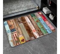 OBASDFD Diatomaceous Earth Bath Mat With Night Forest Design, Non-Slip Super Absorbent Fast-Drying Rug For Bathroom & Kitchen(#7,16x24Inch (40 * 60cm))