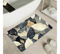 OBASDFD Diatomaceous Earth Bath Mat With Red & Gold Phoenix Design, Non-Slip Super Absorbent Fast Drying Rug For Bathroom & Kitchen(#40,16x24Inch (40 * 60cm))