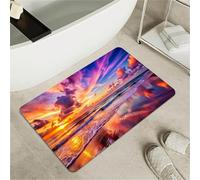 OBASDFD Diatomaceous Earth Bath Mat With Red & Gold Phoenix Design, Non-Slip Super Absorbent Fast Drying Rug For Bathroom & Kitchen(#44,16x24Inch (40 * 60cm))