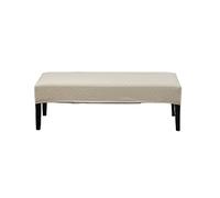 OBASDFD Elastic Bench Slipcover, Diamond Pattern Stretch Cover For Dining, Living Room, And Bedroom Furniture(Off White)