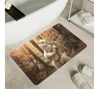 OBASDFD Highland Cattle Diatomaceous Earth Bath Mat, Non-Slip Absorbent Fast Drying Rug For Bathroom & Kitchen(#18,17x27.5Inch (43 * 70cm))