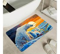 OBASDFD Highland Cattle Diatomaceous Earth Bath Mat, Non-Slip Absorbent Fast Drying Rug For Bathroom & Kitchen(#14,17x27.5Inch (43 * 70cm))