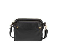 OBASDFD Ladies & Men's Fashion Leather Functional Adjustable Shoulder Single Messenger Bag(Black)