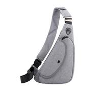 OBASDFD Lightweight Small Crossbody Bag For Women & Men, Purses With Adjustable Wide Strap, Sports Backpack(Grey)